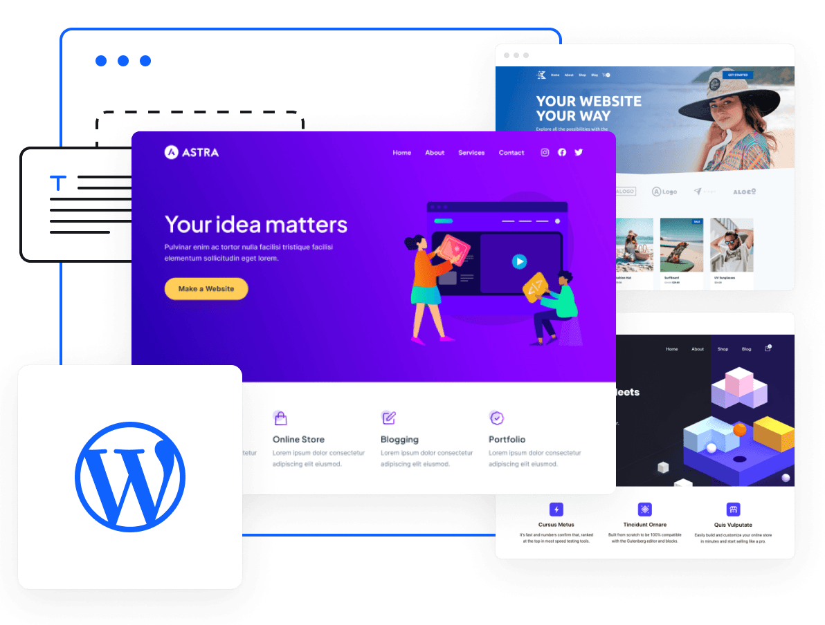 Websites, Domain Names, Online Marketing Tools - Build your website with optimized WordPress hosting